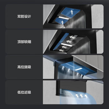 海尔（Haier）抽吸排油烟机  顶侧双吸大嘴C61plus 25风量 挥手智控自清洁免费上门安装净烟机EC970 商品图0