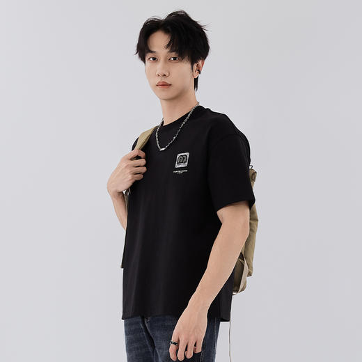 【新品上新】HX 春秋季圆领短袖T恤S102533087101/02 商品图2