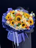 教师节定制香槟玫瑰向日葵花束 商品缩略图0