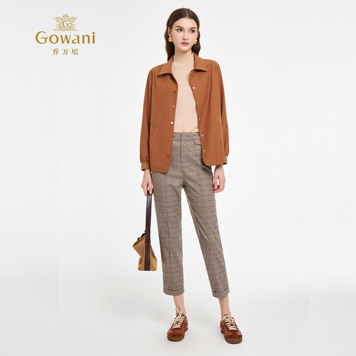 乔万尼新品2025宽松立体剪裁休闲短风衣外套ED3B242 商品图4