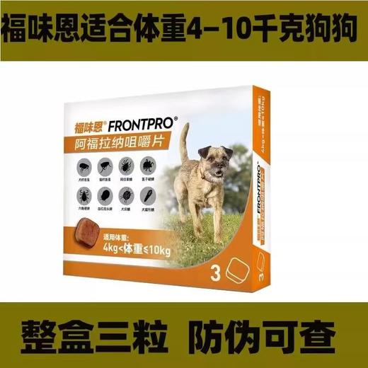 【重磅新品】福味恩狗狗体外口服驱虫药跳蚤蜱虫螨虫牛肉口味1颗/1盒 商品图3