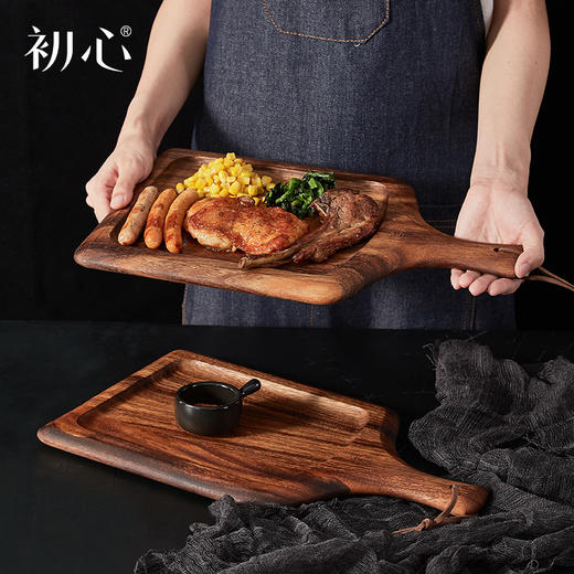 初心| 实木披萨板牛排板宝宝辅食面包板 商品图0