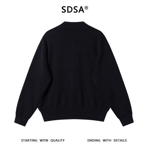 51169SDSA男士秋冬新款痞帅男装纯色毛衣针织衫圆领气质百搭开衫上衣 商品图5