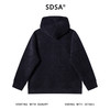 SDSA男士秋冬新款痞帅男装慵懒风绒毛菱形格设计抽绳连帽卫衣宽松 商品缩略图5