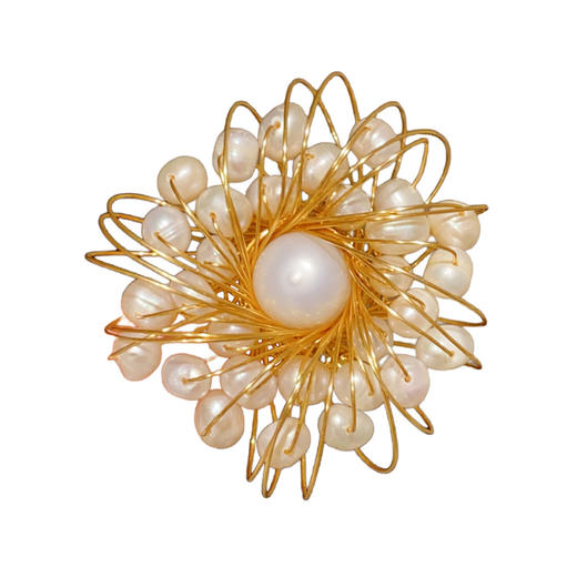 复古新中式烟花胸针胸花优雅旗袍汉服别针扣 商品图3