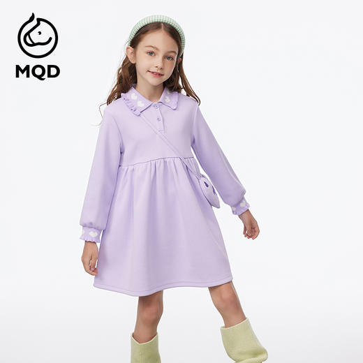 【秒2】【MQD】女童秋季甜美可爱休闲长袖连衣裙 商品图1