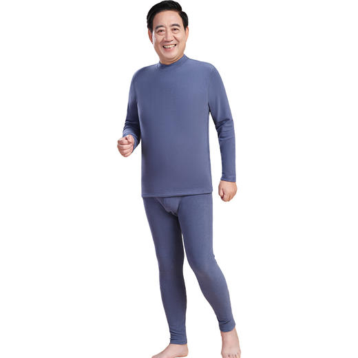 【合作款】男中老年中领保暖套装 商品图5