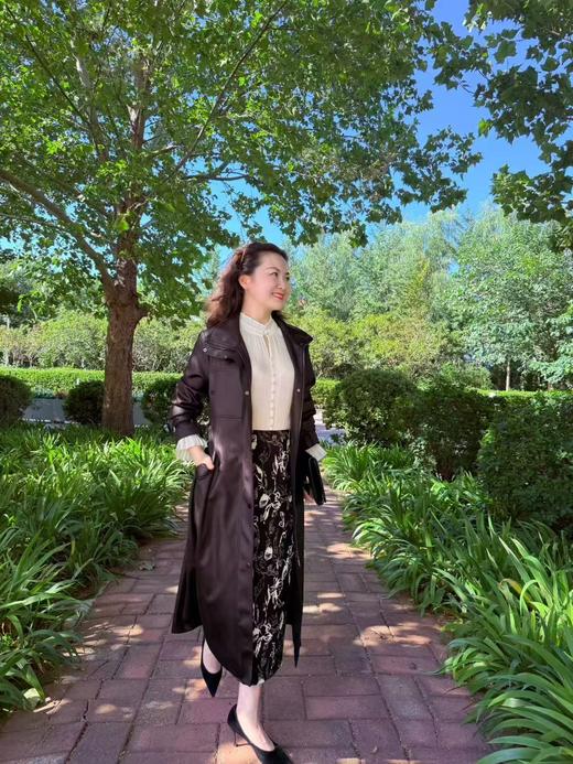 深夜黑长款风衣 商品图8