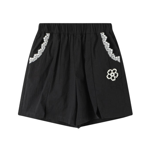 【MQD】女大童夏季时尚精致花边四分休闲裤 商品图2