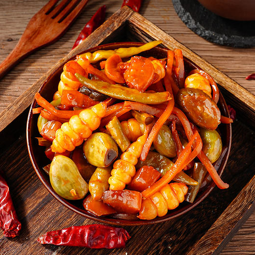 【地道家乡菜❗️酱八宝什锦菜】舌尖上的美味「每一口都能尝到不同的美味」八种食材的味道在口中交织，小酱菜萝卜黄瓜锦州百合小菜酱缸特产下饭菜L 商品图1