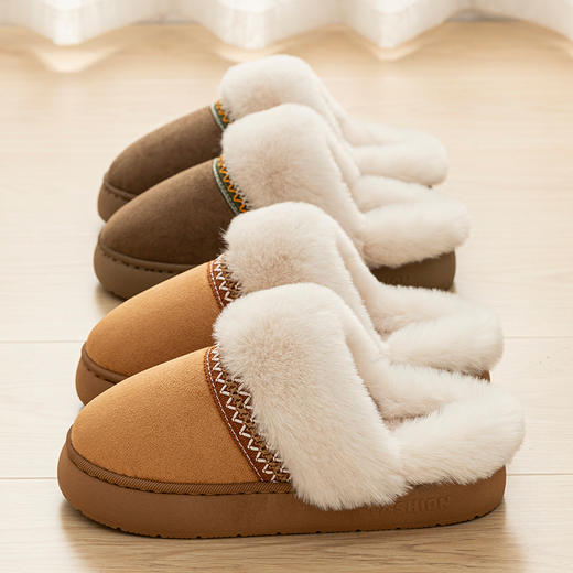 馨宜优品民族风女士棉拖（36-41）（驼色-粉色-卡其）（250779-250799） 商品图2