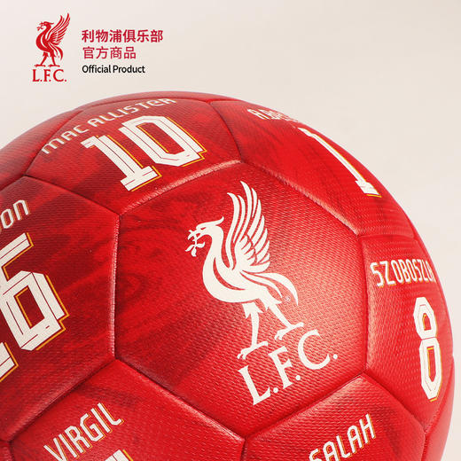 【官方正版】利物浦俱乐部 | 红色印签5号足球金色印签萨拉赫索博范戴克 商品图2