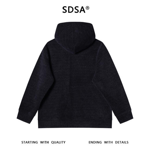 WY1133SDSA男士秋冬新款痞帅男装韩版简约绒毛抽绳连帽卫衣休闲百搭上衣 商品图5