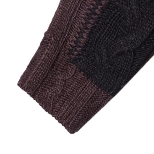 72602SDSA男士秋冬新款痞帅男装时尚撞色纽花圆领针织衫百搭套头毛衣 商品图4