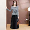 QYM 25XY12-Y两件套小衫+高腰半身裙套装 商品缩略图0