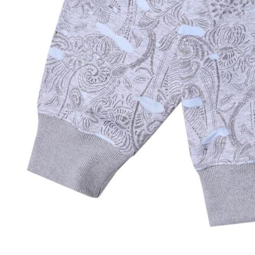 WY1060SDSA男士秋冬新款痞帅男装韩版割破撞色印花圆领卫衣休闲百搭上衣 商品图4