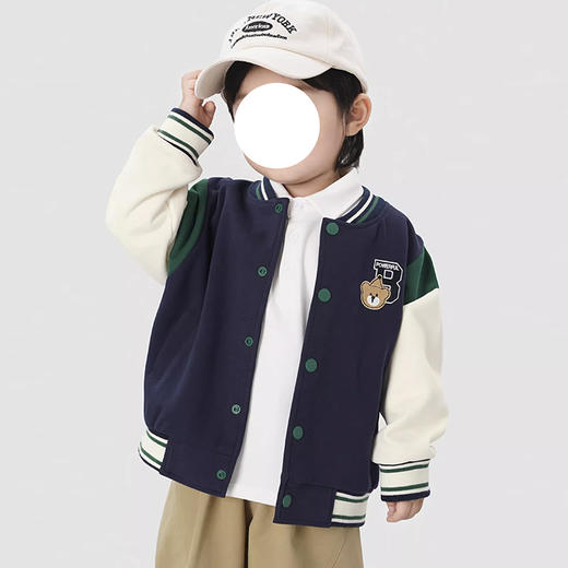 裁缝学苑TQ175男童棒球服外套纸样儿童童装开衫上衣服装打板 商品图4