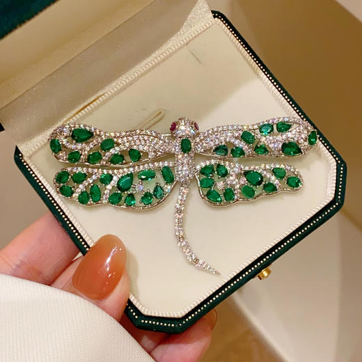 法式宫廷轻奢蜻蜓胸针胸花优雅精致外套别针 商品图1
