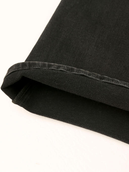 复古风黑色微喇牛仔裤女 高腰显瘦显腿长休闲长裤 商品图4