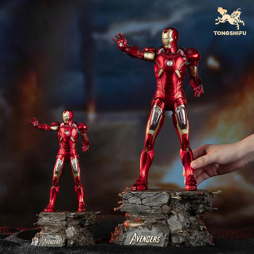 铜师傅《钢铁侠MK7》漫威系列限量手办 复仇者联盟桌面客厅铜摆件 商品图8