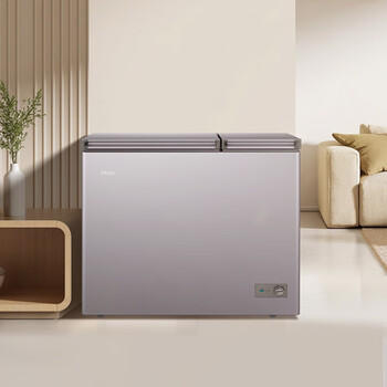 海尔（Haier）213L双温冰柜京东自营家用冷藏冷冻两用双温柜无需频繁除霜一级能效保鲜FCD-213GHXPCDZ 商品图1