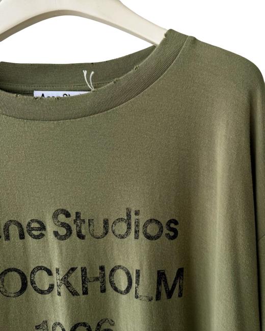 中性款做旧渐变印花长袖T恤001 商品图2