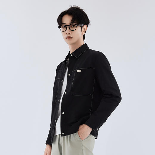 【新品上新】HX 秋季翻领茄克衫外套S105533249101 商品图4