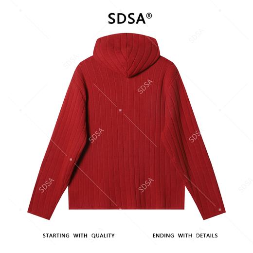 OAS808SDSA男士秋冬新款痞帅男装时尚纯色拉链连帽针织衫百搭时尚毛衣 商品图5