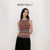 东黎 • 我不被驯化 里希特条纹 山羊绒女士秋季彩条背心 5364 商品缩略图3