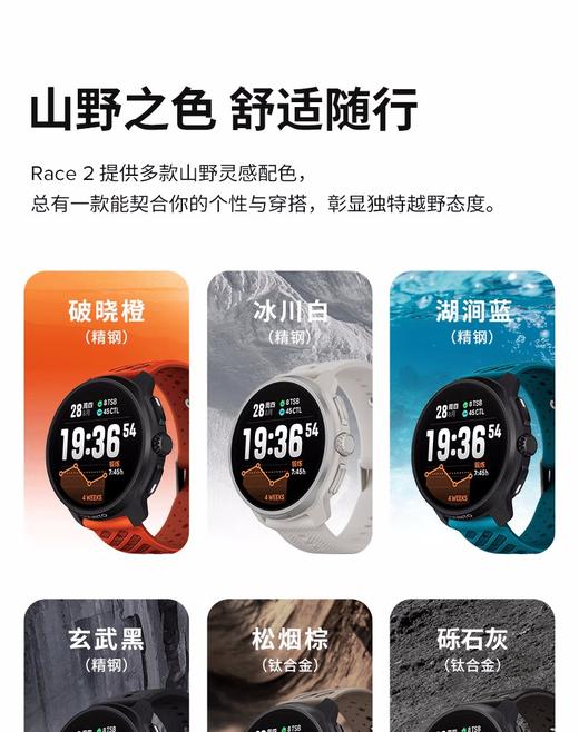 颂拓（SUUNTO）RACE 2户外训练旗舰腕表越野铁三心率血氧马拉松运动智能手表松拓 商品图0