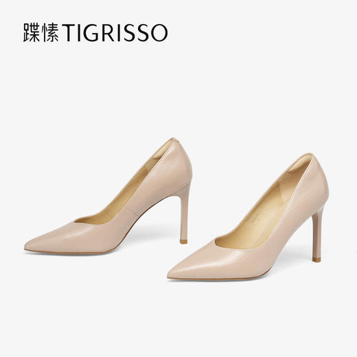 【云粉节】 BF楼蹀愫2025年秋季新款尖头豹纹气质高跟鞋9厘米浅口单鞋吊牌价1498活动价999 商品图4