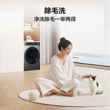 海尔（Haier）滚筒洗衣机全自动带烘干洗烘一体 12公斤大容量超薄 家电京东自营659H 一级能效 洗羽绒服 商品图3