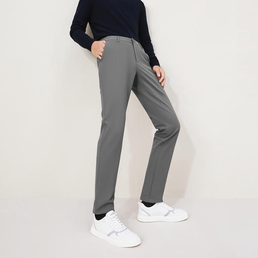 【远红外发热】柒牌超柔厚绒休闲裤男商务百搭保暖舒适直筒裤长裤129H72920 商品图1