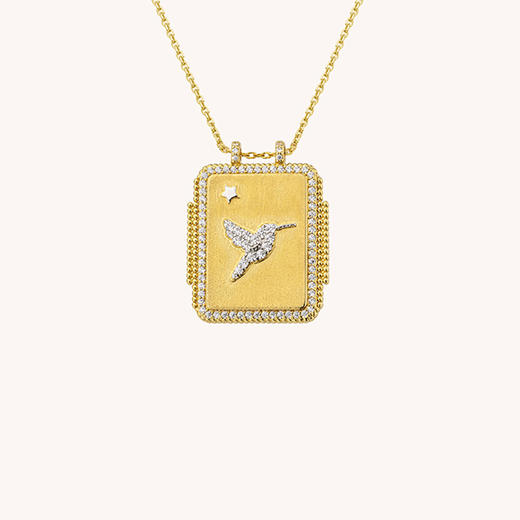北京仓｜MYA-BAY-COLIBRI BOHEME-守护符 小鸟 锆石 吊坠 项链［比利时设计师］ 商品图1