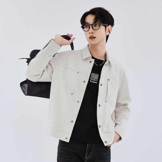 【新品上新】HX 秋季翻领茄克衫外套S105533291102 商品图1