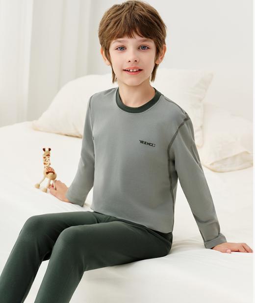 英氏男女童秋季秋衣秋裤内衣套装 | 经典圆领、宽松版型、舒适好穿、弹力裤腰、不紧不勒 商品图1