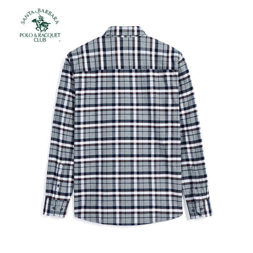 【大都会店】圣大保罗 大格子全棉法兰绒长袖衬衣合身版-PW24WH033M 商品图1