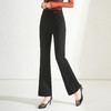 QYM 5208-Y时尚高腰微喇裤气质高腰开衩休闲喇叭裤 商品缩略图2