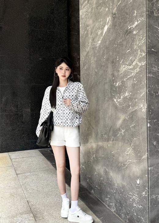 TY341 -驴家  FW25 Monogram 印花图案长袖衬衫 女款(QQ) 商品图1