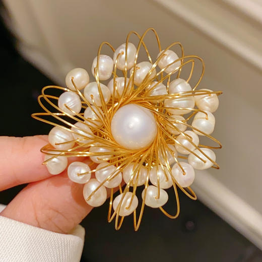 复古新中式烟花胸针胸花优雅旗袍汉服别针扣 商品图2