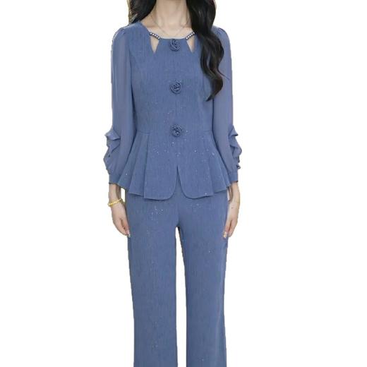 JX0193早秋季套装女2025新款穿搭一整套中年妈妈气质两件套裤 商品图4