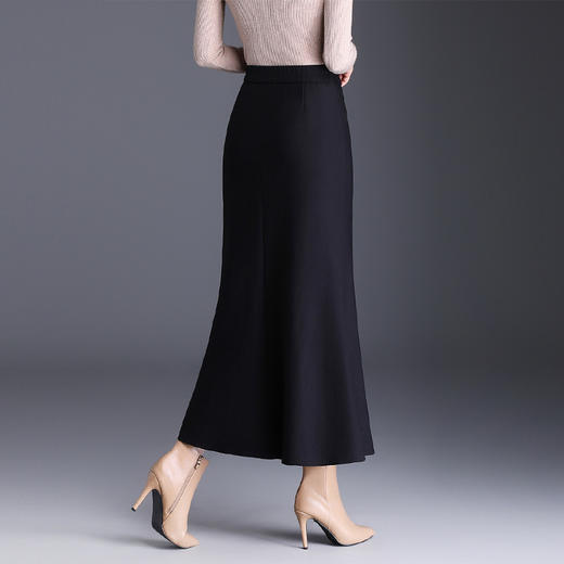 MYX长款修身鱼尾裙洋气通勤半身裙2025年秋季新款时尚高腰显瘦包臀裙 商品图2