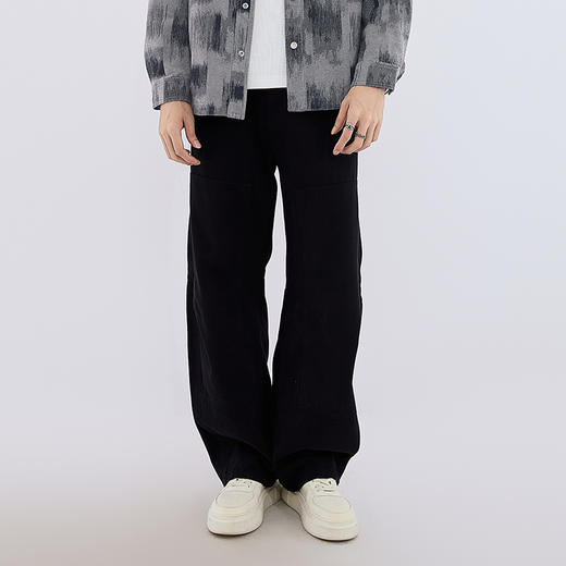 【新品上新】HX 秋季水洗弯刀牛仔长裤Z201530003101/02 商品图3