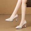 【预售5天】新款欧美风宴会高跟鞋浅口防水台蝴蝶结职业单鞋女HY&H3713 商品缩略图4