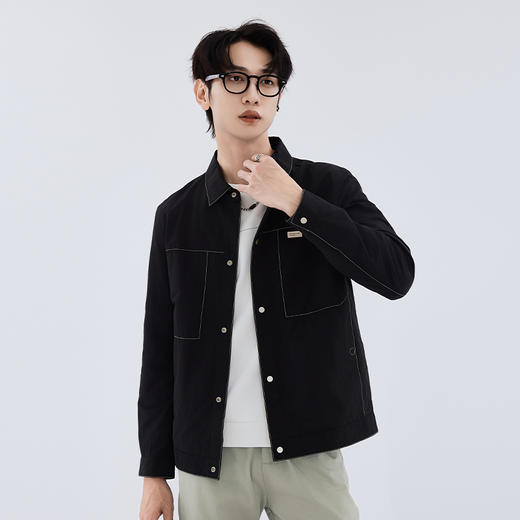 【新品上新】HX 秋季翻领茄克衫外套S105533249101 商品图1