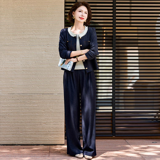 FW 170套装休闲时尚洋气春秋小香风两件套 商品图0