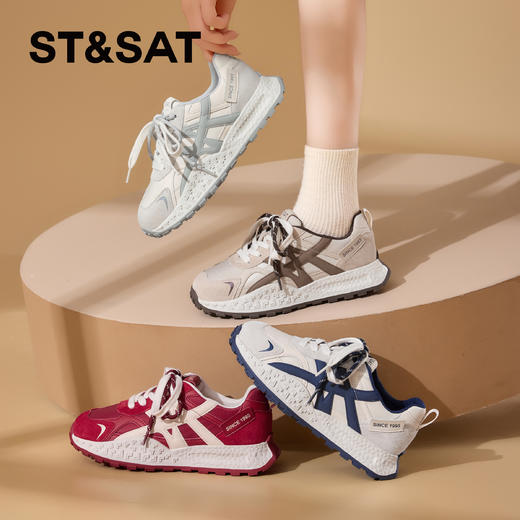 星期六轻软运动风休闲百搭阿甘鞋SSD3112C8Q 商品图0