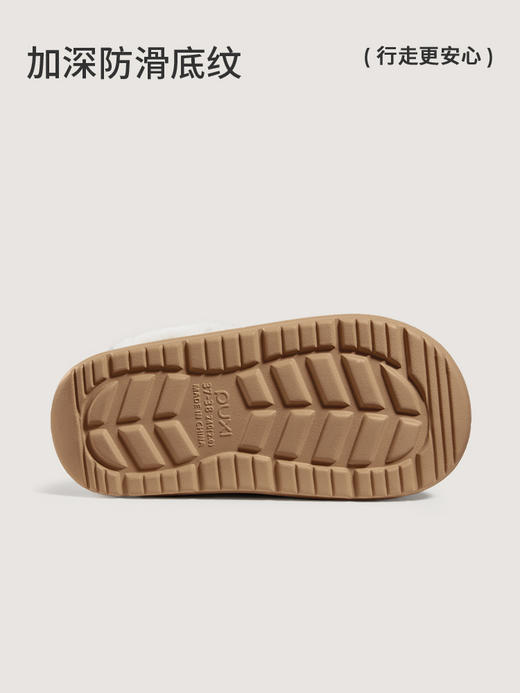 【专享】朴西月隐加绒棉拖鞋女秋冬室内居家软底保暖加厚男士毛绒拖鞋 商品图4