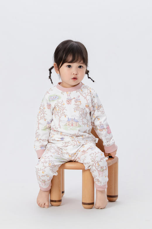 贝乐巢秋冬猫肚棉家居纯棉套装01 商品图5