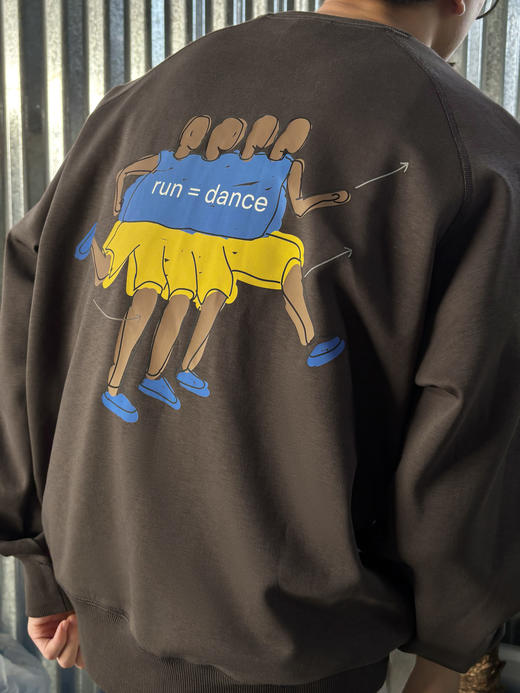 CryingCenter跑步跳舞运动卫衣圆领男女同款马拉松跑步训练保暖服 商品图2